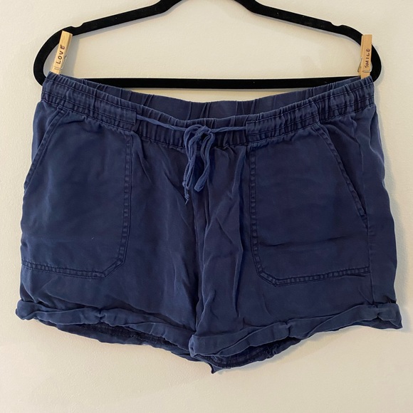Black Swan Pants - Black Swan, Navy Blue Shorts, 100% Rayon Drawstring Waist, Size L